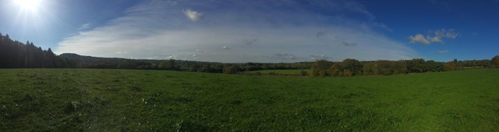 Panorama from centre of proposed solar farm